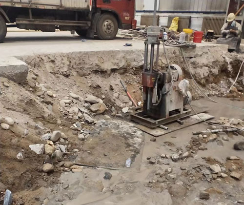 长清公路下沉压浆